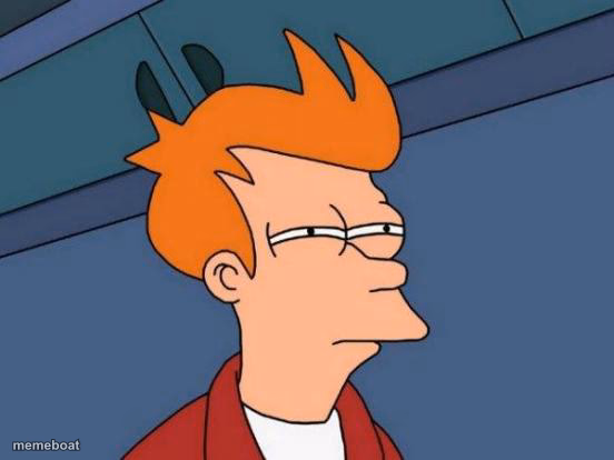 SUSPICIOUS FRY - meme generator image preview