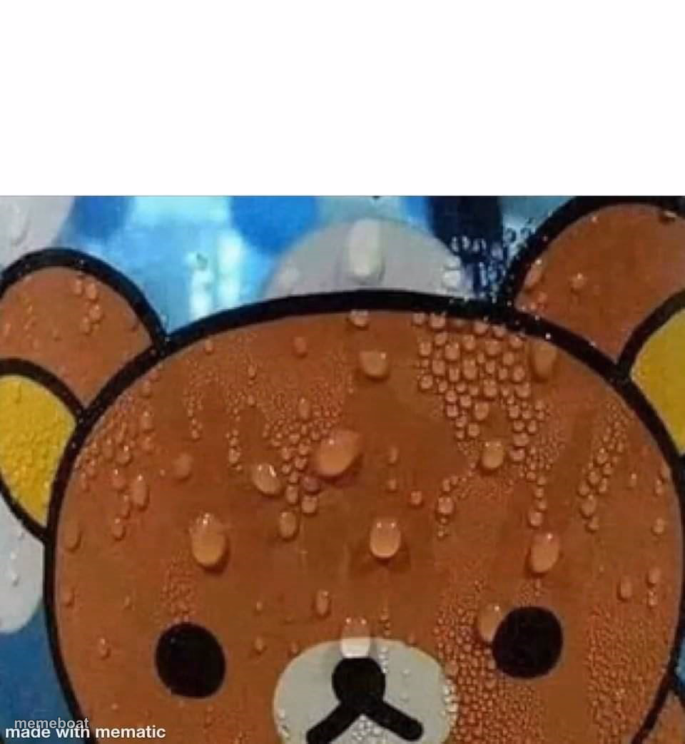 Sweating bear - meme generator image preview
