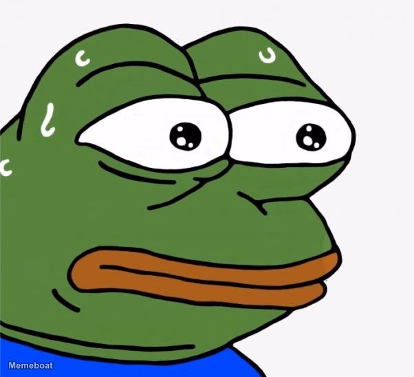 Sweating Pepe - meme generator image preview