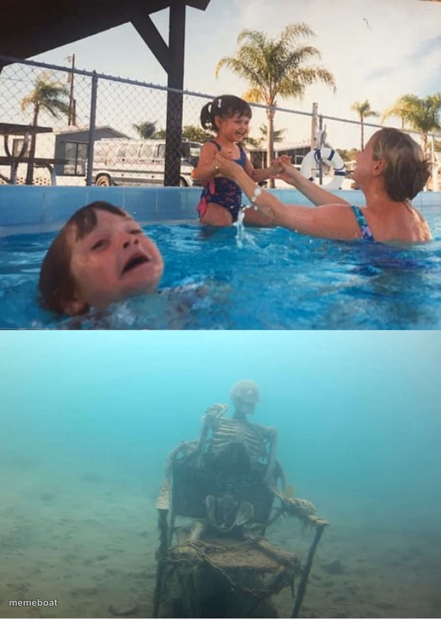 Swimming Pool Kids - meme generator image preview