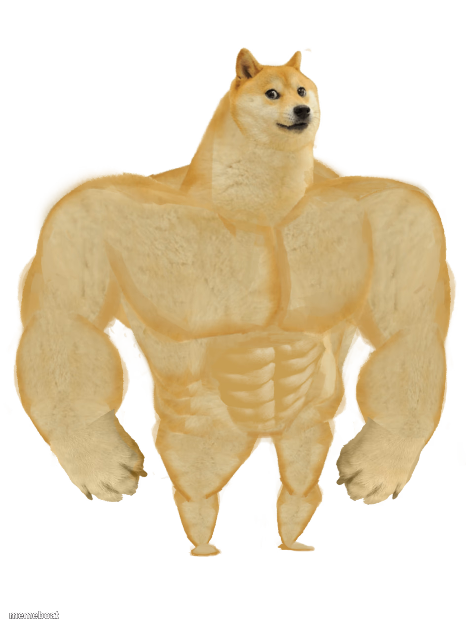 Swole Doge - meme generator image preview