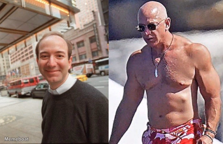Swole Jeff Bezos - meme generator image preview