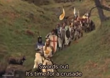 Swords out it's time for a crusade