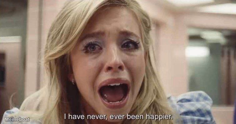 Sydney Sweeney "I Have Never, Ever Been Happier" - meme generator image preview
