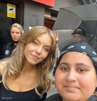Sydney Sweeney Selfie with a Jealous Fan