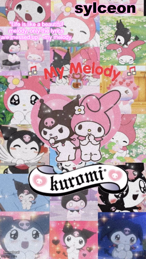 sylc's my melody and kuromi temp - meme generator image preview