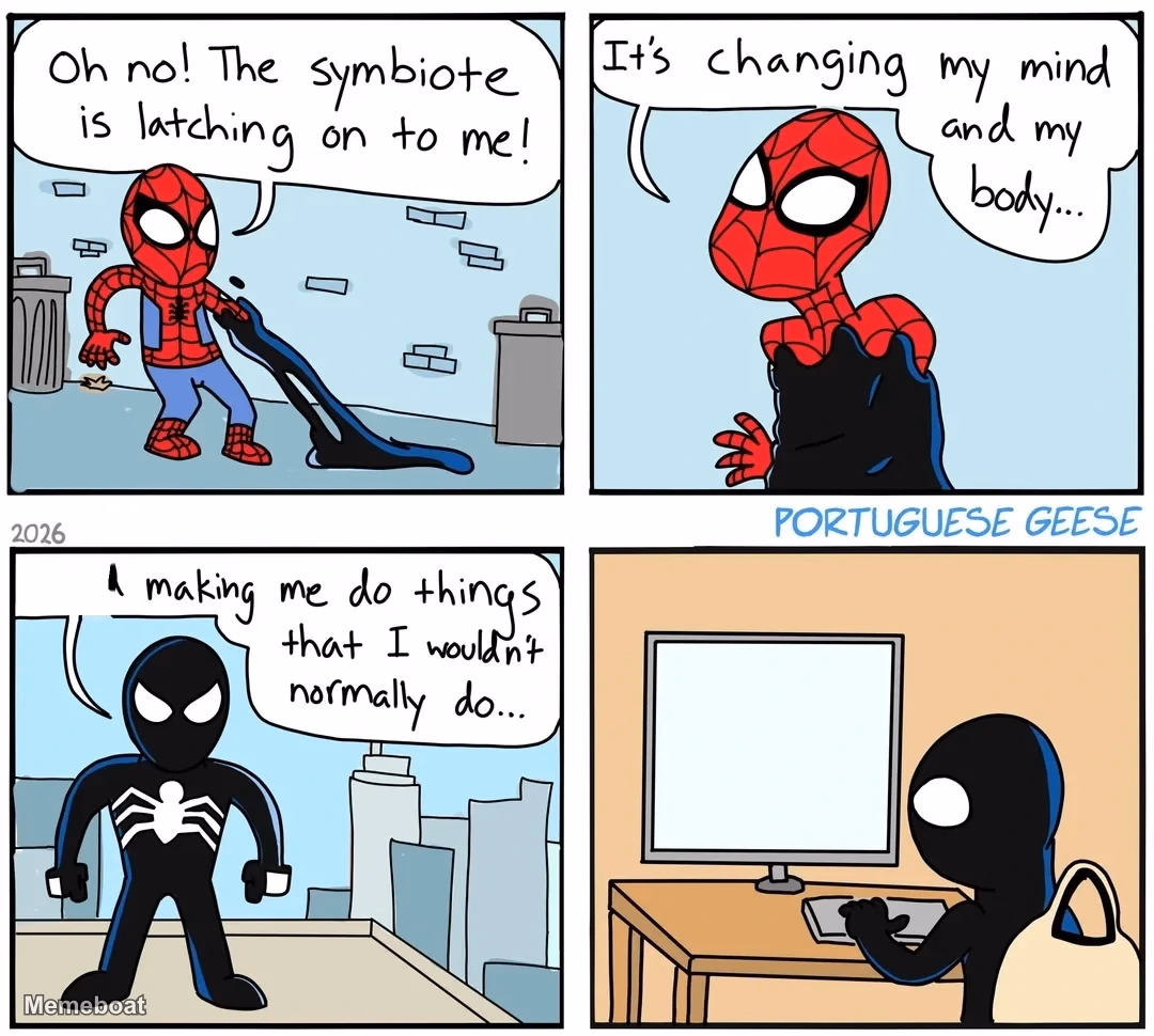 Symbiote making me do things - meme generator image preview