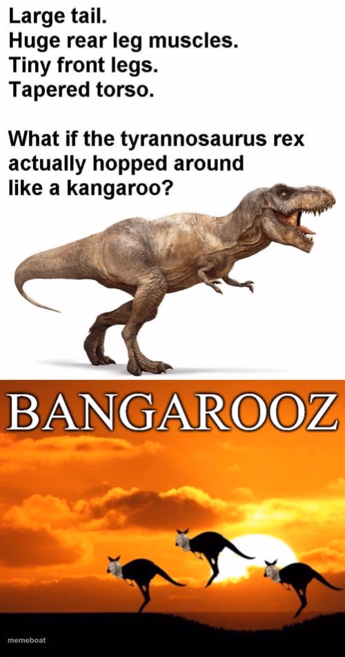T rex Bangarooz - meme generator image preview