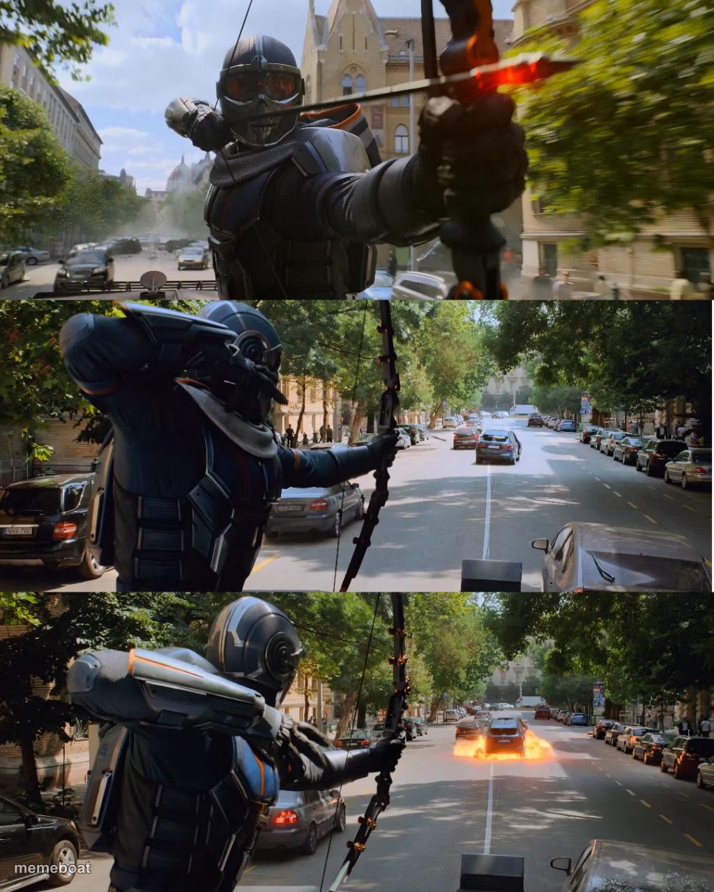 taskmaster antonia arrow and black widow car - meme generator image preview