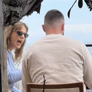 Taylor Swift Yelling at Travis Kelce