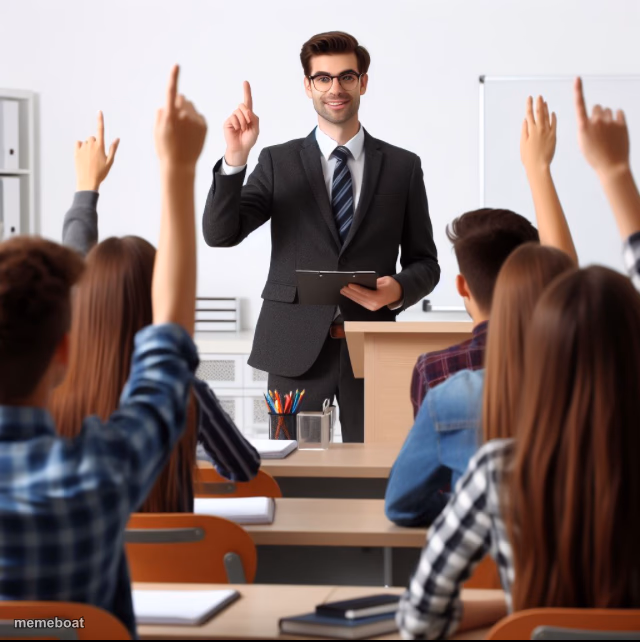 Teacher and students - meme generator image preview