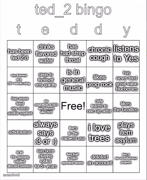 ted_2 bingo - meme generator image preview
