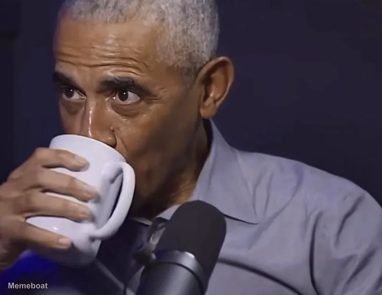 Telepathic Obama / Obama Sipping Tea - meme generator image preview