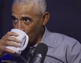 Telepathic Obama / Obama Sipping Tea