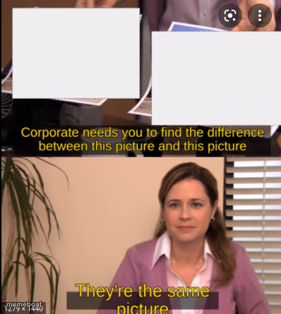 tell me the difference - meme generator image preview