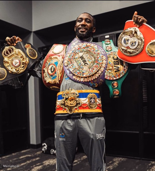 Terence Crawford Championship Belts - meme generator image preview