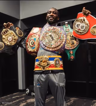 Terence Crawford Championship Belts