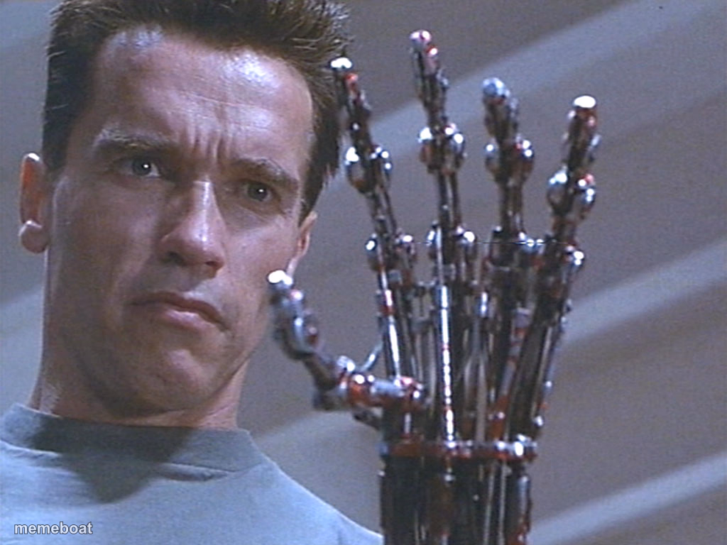 Terminator arm - meme generator image preview