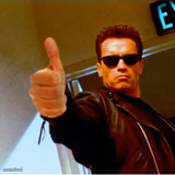 Terminator tumbs up