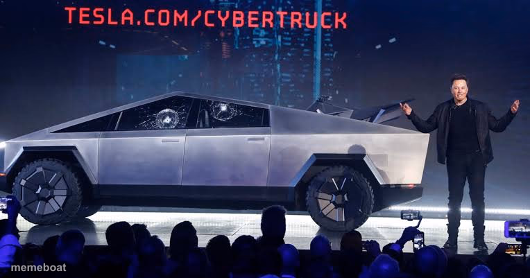 tesla con man truck - meme generator image preview