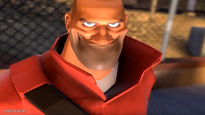 TF2 Soldier Smiling - meme generator image preview