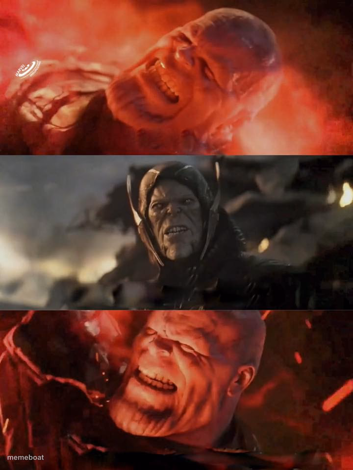 Thanos Rain Fire - meme generator image preview