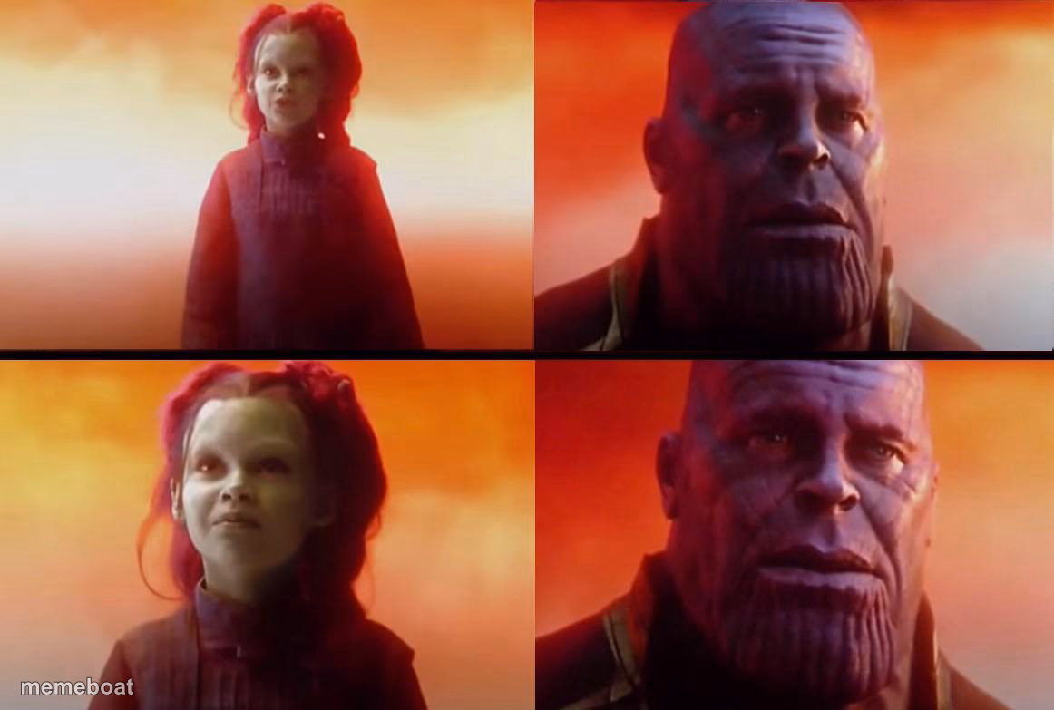 thanos what did it cost - meme generator image preview