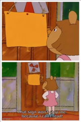 That sign won't stop me!