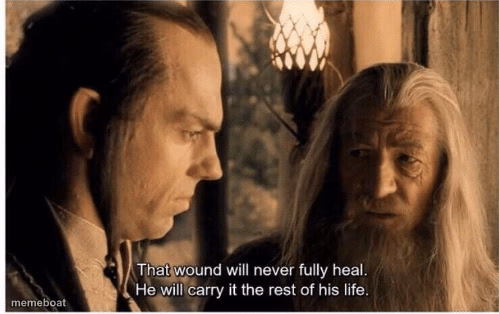 That wound will never fully heal - meme generator image preview