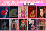 the 10 waifus of animation