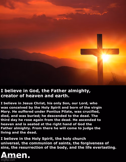 The Apostles' Creed - meme generator image preview