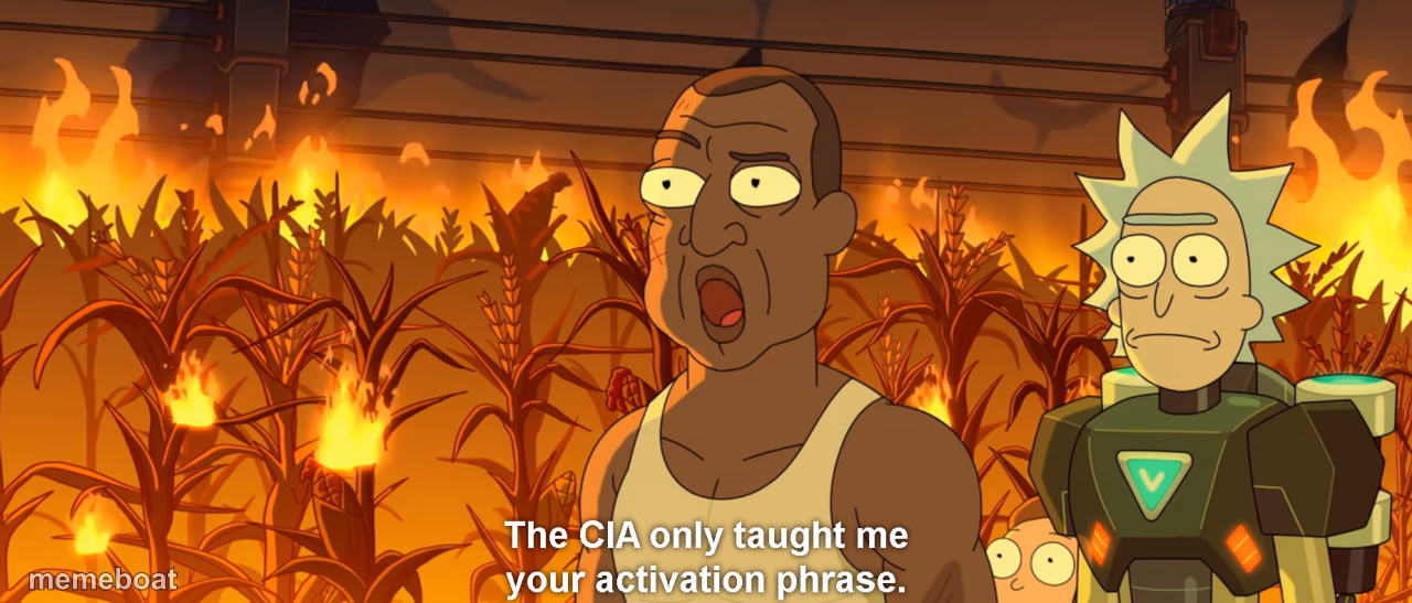 The CIA only taught me your activation phrase - meme generator image preview