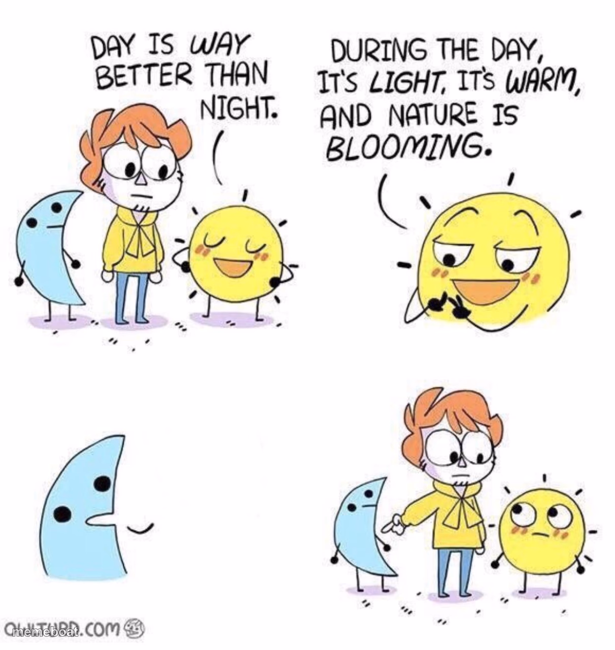 The day is better than night - meme generator image preview