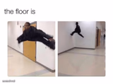 The floor is