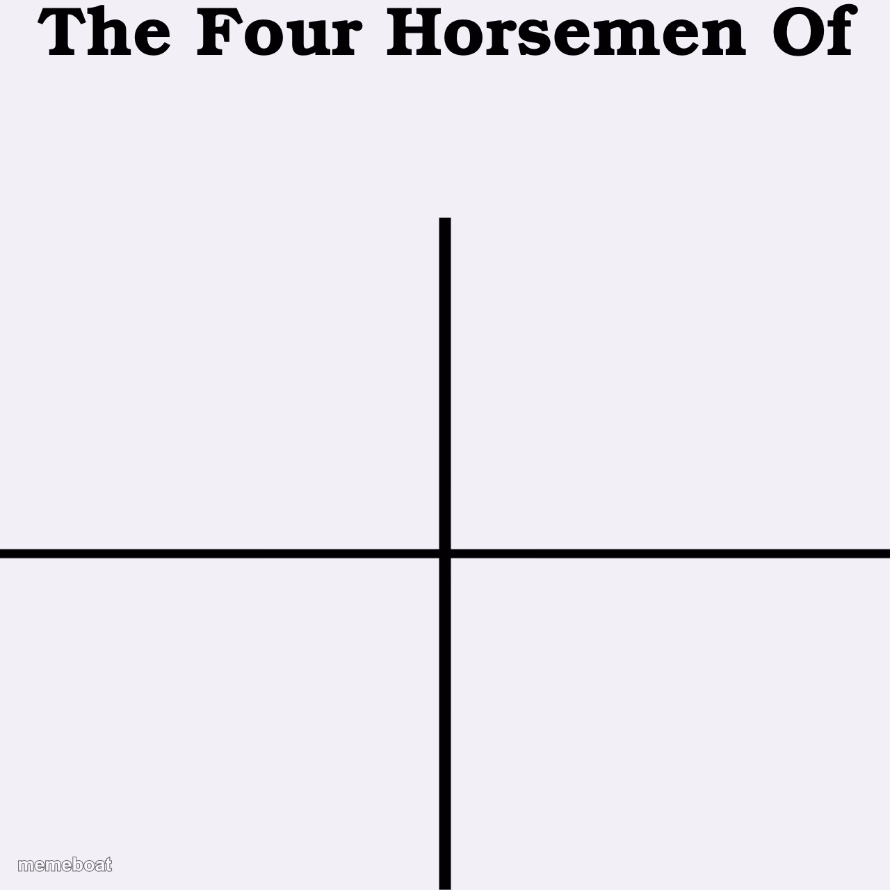 The Four Horsemen Of - meme generator image preview