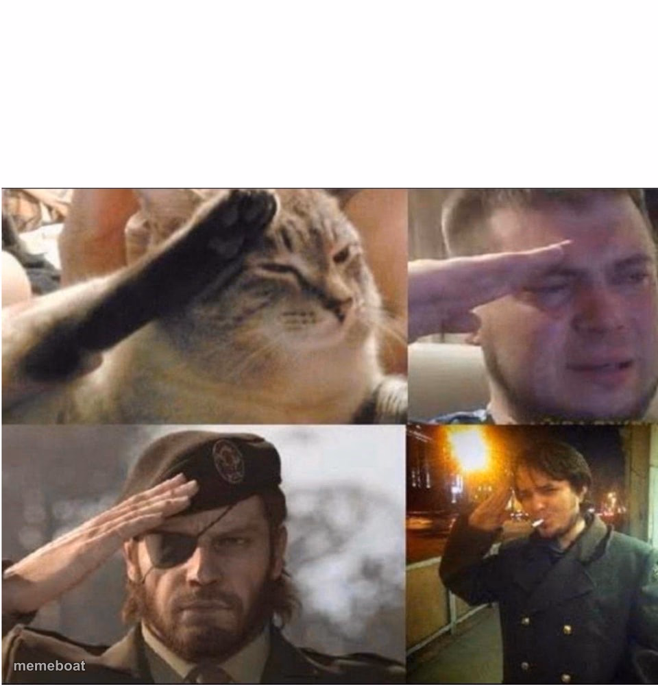 The Group Salute - meme generator image preview