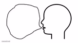 the head speech bubble