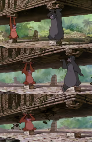 The Jungle Book: Baloo Leaves King Louie