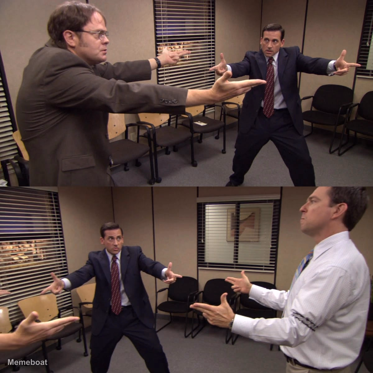 The Office Mexican Standoff - meme generator image preview
