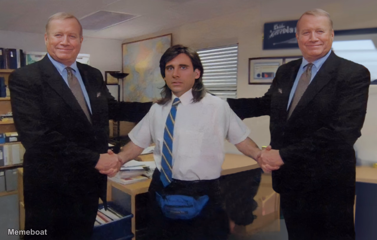 The Office Michael Scott Caught in the Middle - meme generator image preview