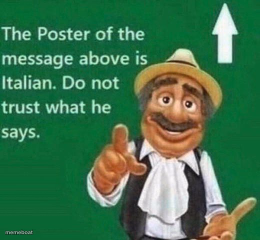 The post above is italian - meme generator image preview