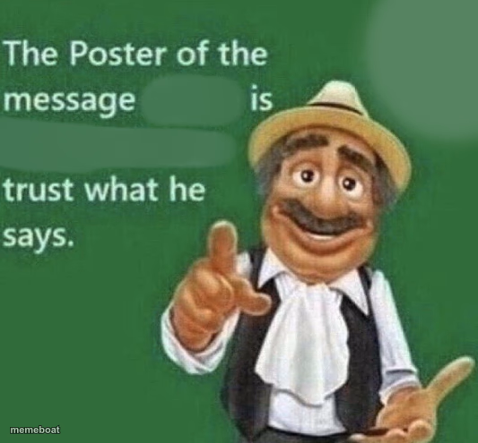The Poster Of The Message Blank - meme generator image preview