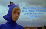 The problem with being faster than light