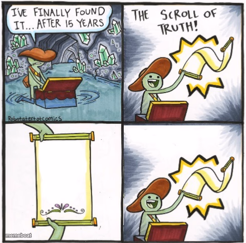 The Real Scroll of Truth - meme generator image preview