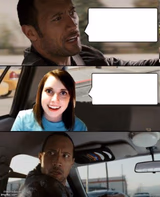 The Rock driving - Overly attached girlfriend