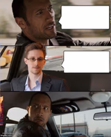The Rock driving Snowden
