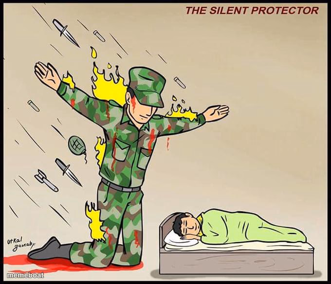 the silent protector - meme generator image preview