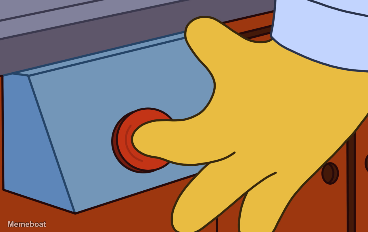 The Simpsons "Homer Simpson Press Button" - meme generator image preview