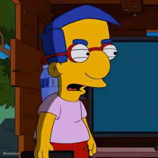 The Simpsons Milhouse Shocked
