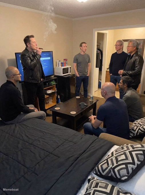 The Tech Billionaire Sleepover - meme generator image preview